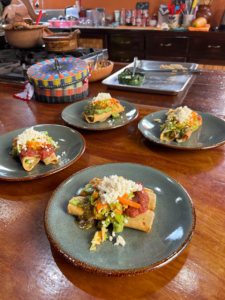 Appetizer from Oaxacan cooking class